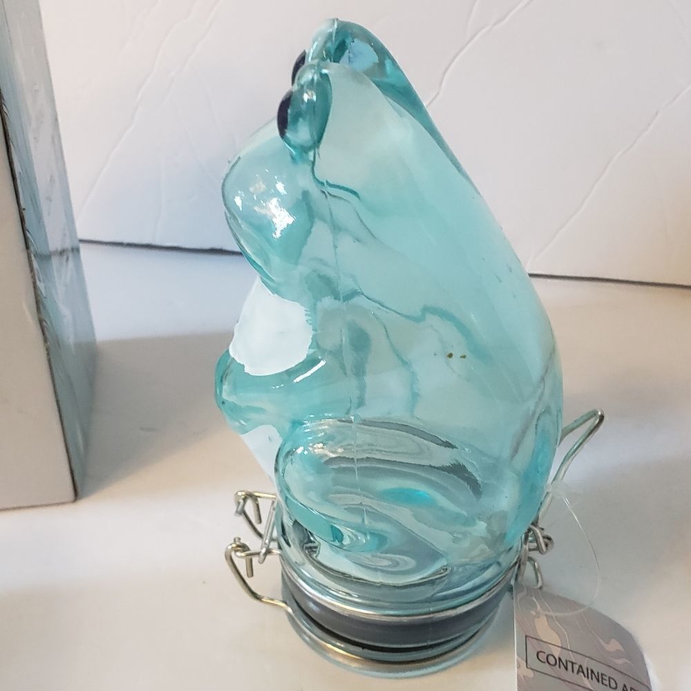 NWB Container Art Turquoise Frog Storage - Picture 5 of 11